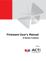 ACTi Z-series Camera Firmware Manual