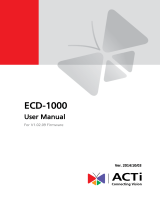 ACTi ECD-1000 V.1.02.09 User manual