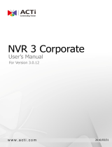ACTi NVR 3 Corporate V3.0.12 User manual