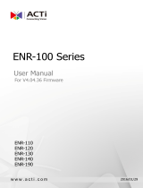 ACTi ENR-110 ENR-120 ENR-130 ENR-140 ENR-190 V4.04.36 User manual