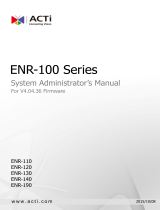 ACTi ENR-110 ENR-120 ENR-130 ENR-140 ENR-190 V4.04.36 Administrator Manual