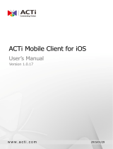 ACTi ACTi Mobile Client for iOS V1.0.17 User manual