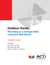 ACTi Outdoor Dome on Straight Wall with Wall Mount Installation guide
