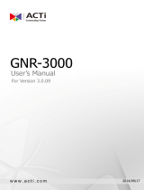 ACTi GNR-3000 V3.0.09 User manual