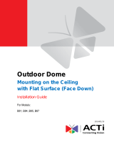 ACTi Outdoor Dome (B8x, I8x) on Hard Ceiling Installation guide