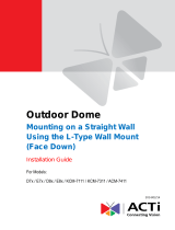ACTi Outdoor Dome on Straight Wall with L-Bracket Wall Mount Installation guide