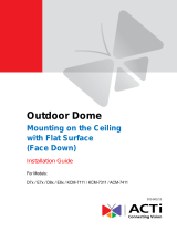 ACTi Outdoor Dome on Hard Ceiling Installation guide