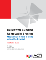 ACTi Bullet Camera on Hard Ceiling with Bundled Bracket Installation guide