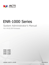 ACTi ENR-1000 ENR-1100 ENR-1200 V4.02.09 Administrator Manual
