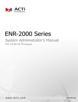 ACTi ENR-2000 V4.00.02 Administrator Manual