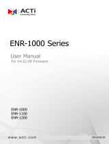 ACTi ENR-1000 ENR-1100 ENR-1200 V4.02.09 User manual
