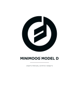 Moog Minimoog Model D User manual