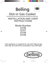 Belling G707 Owner's manual