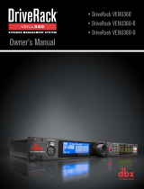 dbx DriveRack VENU360-B User manual