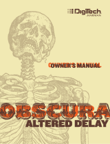 DigiTech Obscura Owner's manual