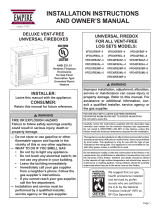 American Hearth Jefferson Deluxe Firebox (VFD_FB) Owner's manual