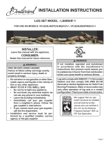 American Hearth Log Set for VFLB36FP, VFLB48FP, VFLB48SP, VFLB60SP (LS60SHF) Owner's manual