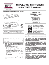 White Mountain Hearth Loft Vent-Free Insert (VFL_IN) Owner's manual