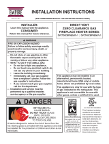 American Hearth Rushmore Main (DVCT36CBP & DVCT40CBP) Owner's manual