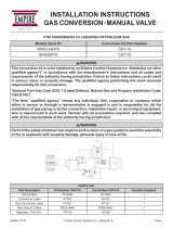American Hearth Gas Conversion Kit for Elite Radiant Vented Burner Owner's manual