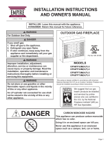 American Hearth Outdoor Traditional Fireplace (OP_FP) Owner's manual