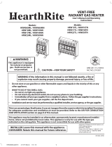Empire HearthRite Infrared Heaters (HRW10TN, HRW17TN, HRW25TN) Natural Owner's manual