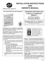 American Hearth Lincoln 24 Fireplace (AVFP24FP) Owner's manual