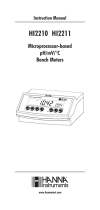 Hanna Instruments HI2211-01,HI2210-01 Owner's manual