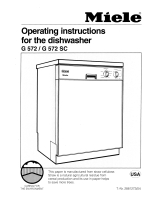 Miele G572 Owner's manual
