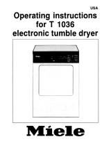 Miele T1036 Owner's manual