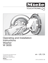 Miele W3035 Owner's manual