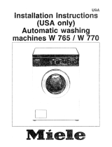 Miele W765 Owner's manual