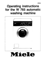 Miele W765 Owner's manual