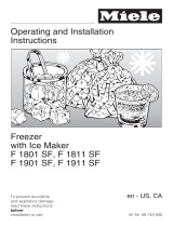 Miele F1801SF Owner's manual