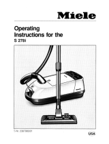 Miele S278 Owner's manual