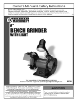 Central Machinery 6 in. Bench Grinder with Gooseneck Lamp Owner's manual
