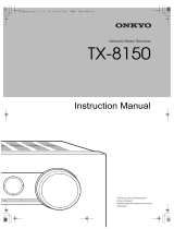 ONKYO TX-8150 Owner's manual
