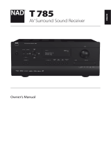 NAD T 785 Owner's manual