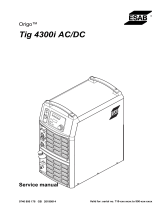 ESAB Tig 4300i AC/DC User manual