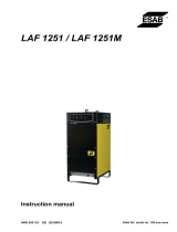 ESAB LAF 1251 / LAF 1251M User manual