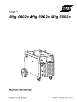 ESAB Mig 5002c User manual