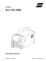 ESAB Arc 151i VRD User manual