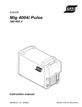 ESAB Mig 4004i Pulse User manual