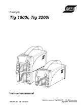 ESAB Tig 1500i, Tig 2200i User manual