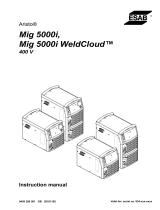ESAB Mig 5000i, Mig 5000i WeldCloud™ User manual