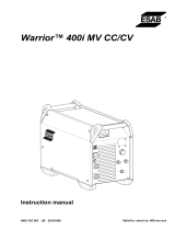 ESAB Warrior™ 400i MV CC/CV User manual