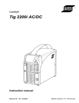 ESAB Caddy® Tig 2200i AC/DC User manual