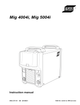 ESAB Mig 4004i, Mig 5004i User manual