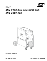 ESAB Mig C170 3ph User manual