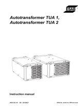 ESAB Autotransformer TUA 1, Autotransformer TUA 2 User manual